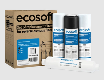 Комплект з 4 картриджів для фільтра зворотного осмосу Ecosoft Standard без мінералізатора CPV4POST фото