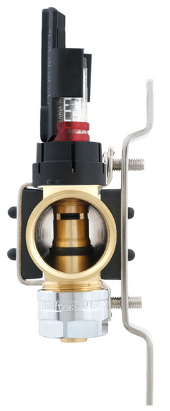 Колекторний блок з витратомірами Raftec GOLD 1"х2 LCR-1.2(Латунь) 56995 фото