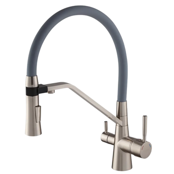 Смеситель для умывальника MX Premium Magnet 021 SS Color Reflector Grey Германия 5 лет гарантии MI6976 фото