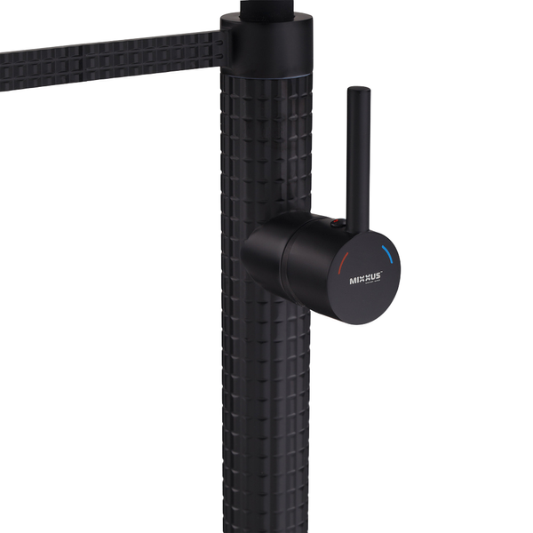 Змішувачь для умивальника MX Premium Oliwer 017 Black Reflector Black Німеччина 5 років гарантії MI6966 фото