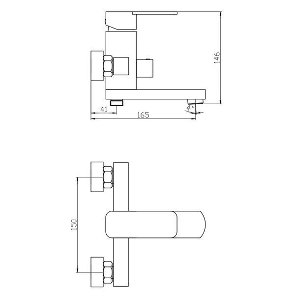 Смеситель для ванной MX Relax 009 (Euro) Германия 5 лет гарантии MI6250 фото
