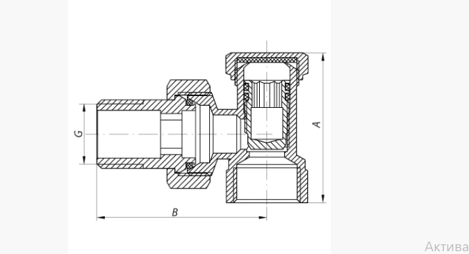 Вентиль угловой 3/4x3/4 "антипротечка" KР Czech KR.902-Gi (KR0139) KR0139 фото