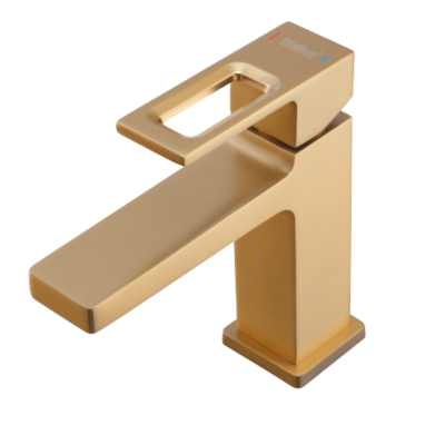 Смеситель для умывальника HB KANT 001 BRUSHED GOLD Германия 5 лет гарантии HB9605 фото