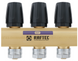 Коллекторный блок с расходомерами Raftec GOLD 1"х3 LCR-1.2(Латунь) 56996 фото 5