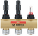 Коллекторный блок с расходомерами Raftec GOLD 1"х3 LCR-1.2(Латунь) 56996 фото 4