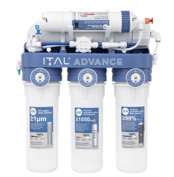 Фільтр зворотного осмосу ITAL Advance 5-75 (5 ступенів, без помпи, мембрана DuPont 75 галон) ADV-RO5-75 фото