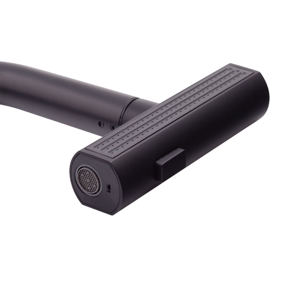 Змішувачь для умивальника MX Premium Hammer 014 Black з висувним виливом Німеччина 5 років гарантії MI6954 фото