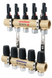 Коллекторный блок с расходомерами Raftec GOLD 1"х5 LCR-1.2(Латунь) 56998 фото 3
