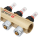Коллекторный блок с расходомерами Raftec GOLD 1"х5 LCR-1.2(Латунь) 56998 фото 5