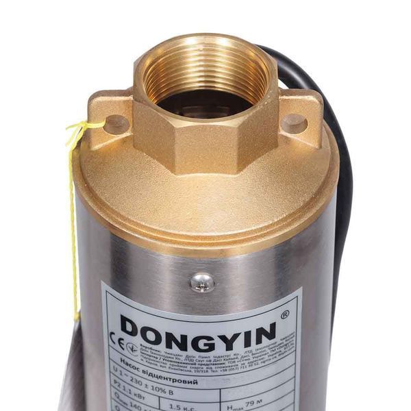 Насос центробежный скважинный 0.75кВт H 58(38)м Q 140(100)л/мин &Oslash;102мм DONGYIN 4SDm6/8 (777141) 777141 фото