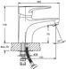 Змішувач для умивальника HВ Opus 001 із виходом для гігієн. лійки Німеччина 5 років гарантія HB0682 фото 2