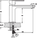 Смеситель для умывальника HВ Alex 001 с удлиненным изливом Германия 5 лет гарантия HB0880 фото 3
