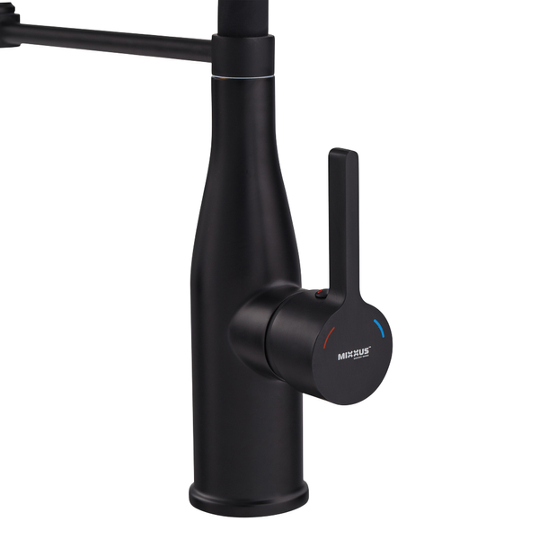 Смеситель для умывальника MX Premium Summer 017 Black Reflector Black Германия 5 лет гарантии MI6961 фото