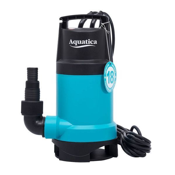 Насос дренажный садовый 0.75кВт Hmax 9.5м Qmax 220л/мин (част. до 30мм) AQUATICA (773175) 773175 фото