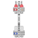 Коллекторный блок с расходомерами EUROPRODUCT EP.B3110-02-1&rdquo;x2 (корп. латунь) EP6190 фото 1