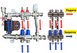 Колектор для теплої підлоги 8 контурів в сборі з триходовим клапаном та насосом Чехія (латунь) KR08/3HOD фото 2