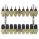 Коллекторный блок с расходомерами Raftec GOLD 1"х9 LCR-1.2(Латунь) 57002 фото 1
