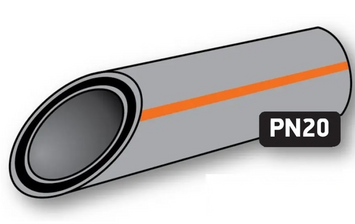 КР Czech PPR Труба PN20 Композит БАЗАЛЬТ 20x3.4 поліпропіленова для опалення KR0232 фото