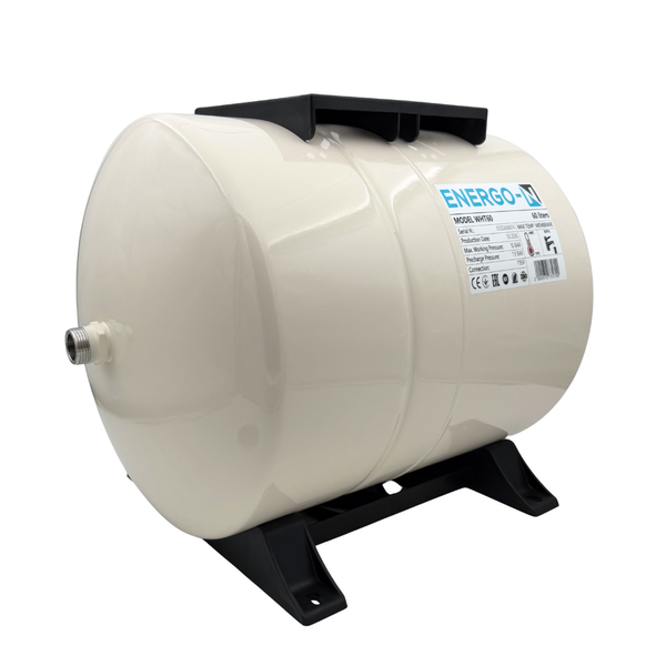 Гідроакумулятор ENERGO-N WHT60 (60 л, горизонтальний, незмінна мембрана) 1C00600202 фото